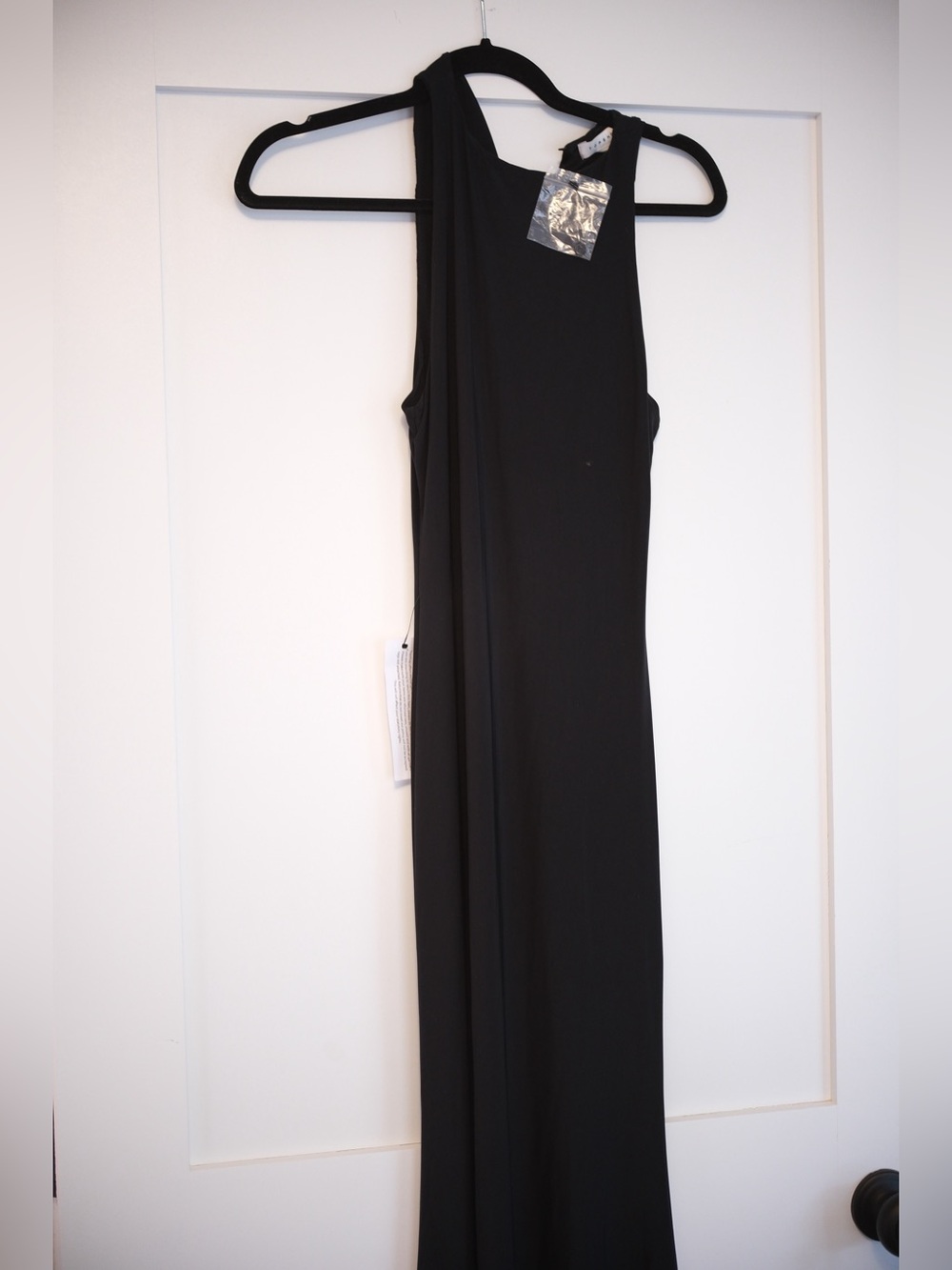 Topshop Black One-Shoulder Maxi Dress